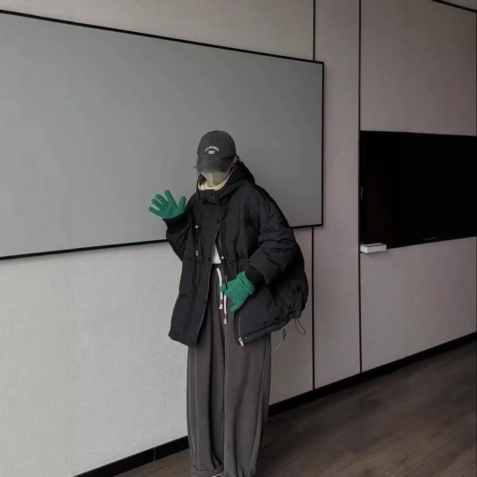 الشتاء أزياء المرأة الجديدة أسفل سترة التنقل مقنعين الدافئة الأبيض بطة أسفل يندبروف أسفل سترة #4