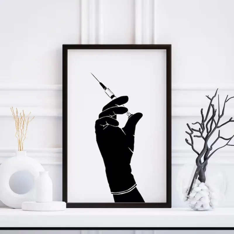 الصيدلة العقلية علاج ملصق الدافع إقتباس اللياقة البدنية حائط لوح رسم الفن لغرفة المكتب الطبية ديكور المنزل جدارية #3