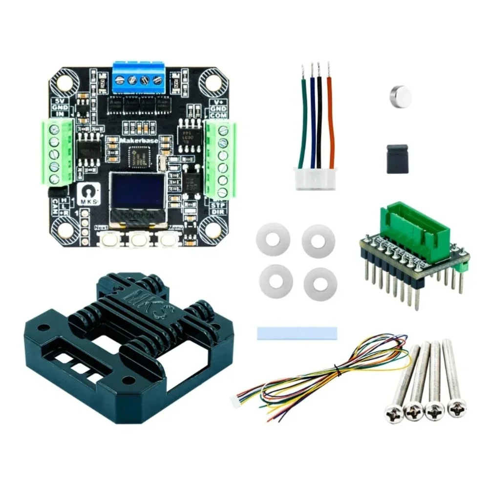 CNC Motion Control NEMA17 Closed Loop Motor For Quiet CNC Routing Lightweight Aluminum Casing Aluminum Alloy Shell