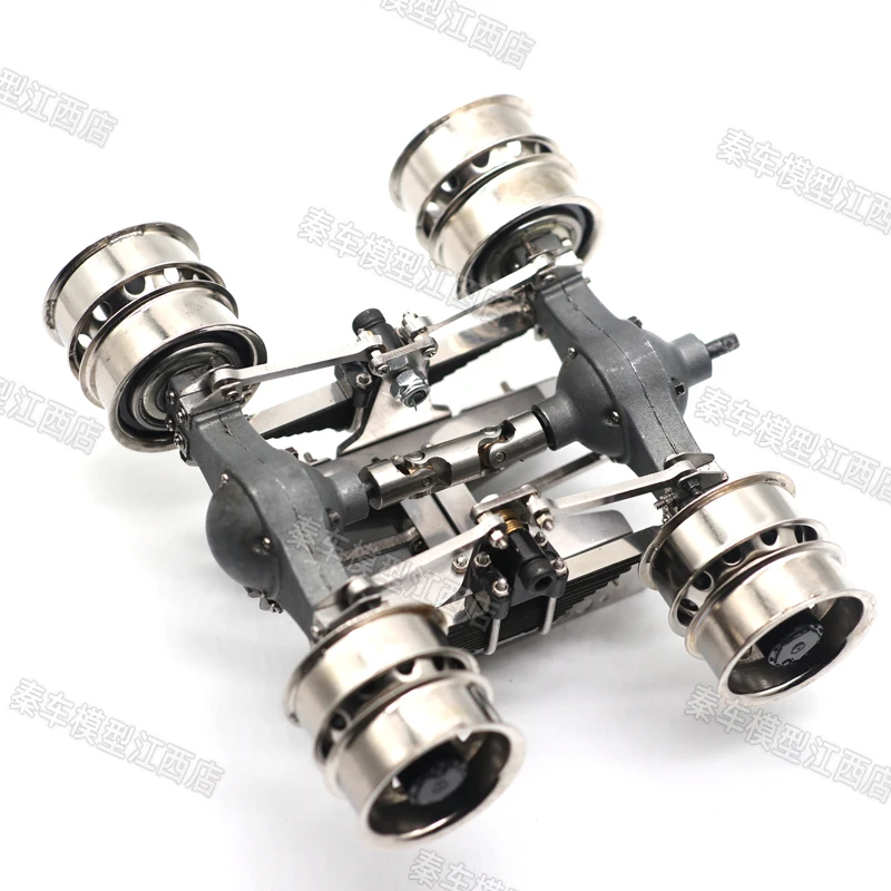 Model 1:24 Original Factory Heavy Duty Truck Model All Metal Static Modification RC Rear Axle Suspension Assembly Axle