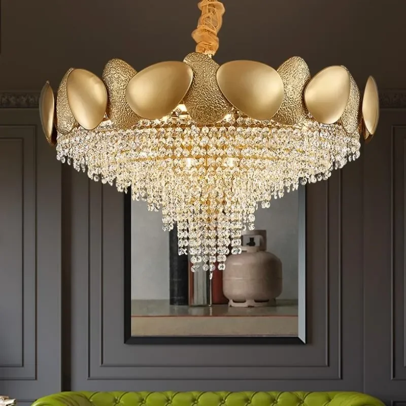 

Creative crystal unique chandelier villa modern living room crystal chandelier dining room art crystal chandelier