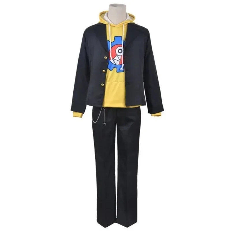 ♥ 2026 New SK8 The Infinity Cosplay Reki Kyan Costume SK s Eight Skateboard Uniform Suit Yellow Hoodie Sweatshirt Bl ★ Look at m view 4