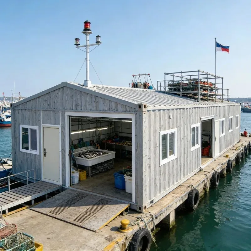 Portable 20ft 40ft Modified Marine Container House Used Machinery for Toilet Office or Hotel2 Bedroom Double Floors Expandable