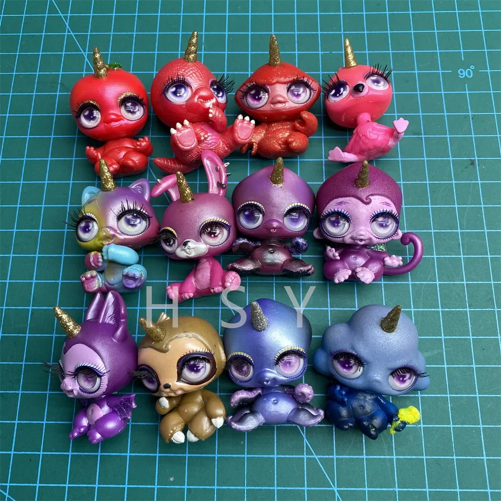 6 unids/set Original Slime Mini unicornio muñeca juguetes para niños 4-5cm