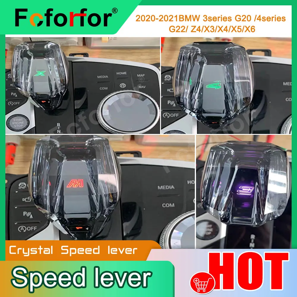 speed gear for BMW G20 G28 G21 G22 G23 G26 G29 Z4 X3 X4 X5 X6 interior accessories modified crystal gear handle cover decoration