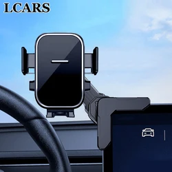 Car Screen Phone Holder for Tesla Model Y & Model 3 - Specialized Interior Mount for Navigation Support in New Energy Vehicles