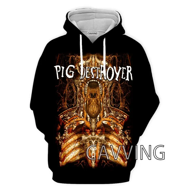 New Fashion Women/Men's 3D Print  Pig Destroyer  Band  Hoodies Hooded Sweatshirts Harajuku Hoodie Sweatshirts Tops Clothing