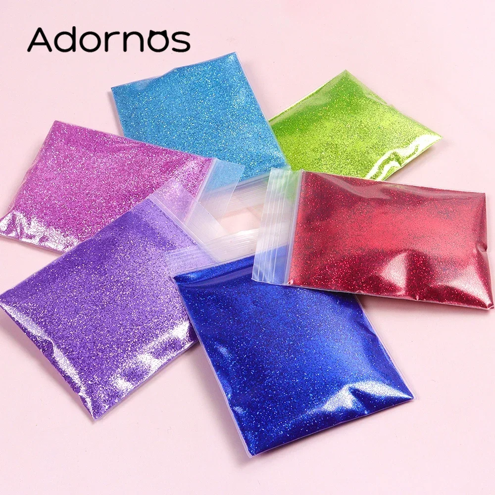 Holographic Glitter Epoxy Resin Filler Fine Powder Loose Pigment Colorful Silicone Mold Fillings For DIY Pendant Jewelry Making