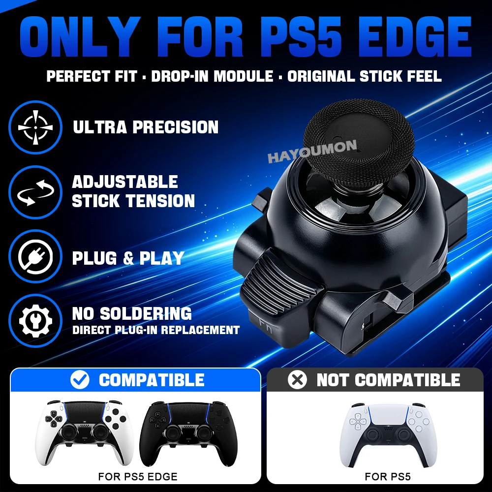 Neues, einstellbares Anti-Drift-TMR-Joystick-Plug&Play-Thumb-Stick-Modul für PS5 Edge Controller – Upgrade- und Reparaturzubehör – Detail 6
