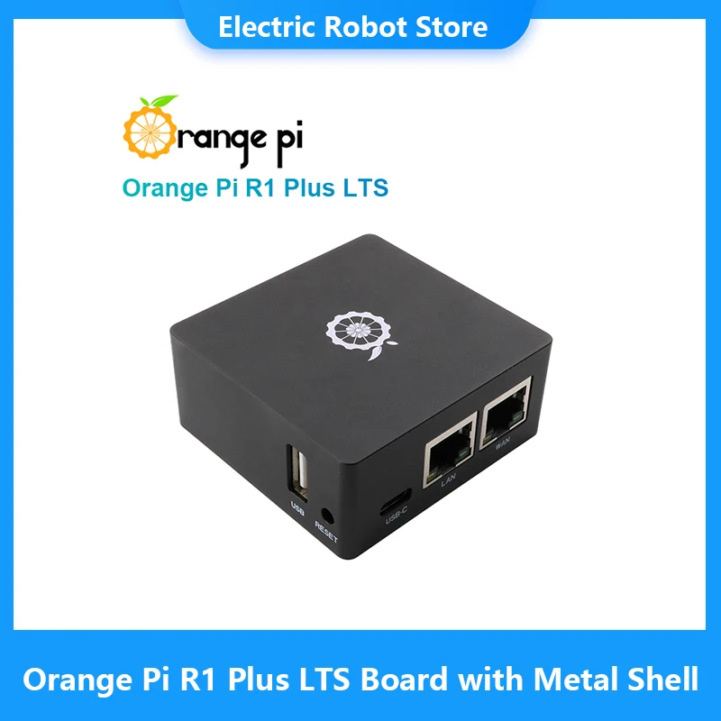 

Orange Pi R1 Plus LTS RK3328 1GB Dual Gigabit Ethernet Gateways OpenWrt LEDE Development Board Metal Shell Soft Routing