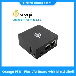 Orange Pi R1 Plus LTS RK3328 1GB Dual Gigabit  Ethernet Gateways OpenWrt LEDE Development Board Metal Shell Soft Routing