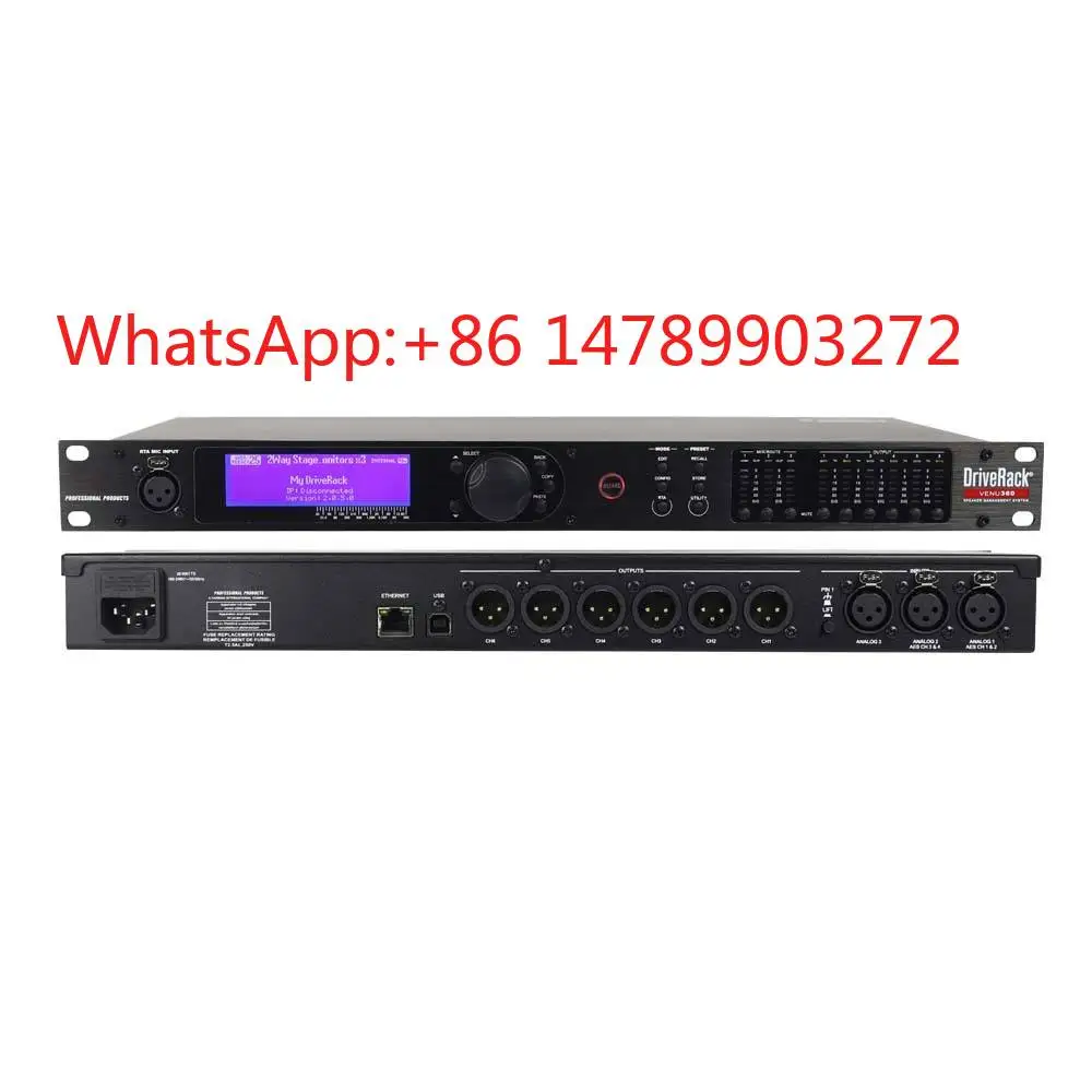 3 In 6 Out Digital Processor Live Sound Stage Speaker Optimization Equipment