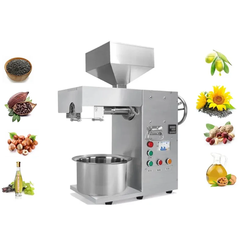 

Oil Refined Pressing Machine for Sunflower Peanut Rapeseed Coconut Screw Cold Press Small Oil Pressers