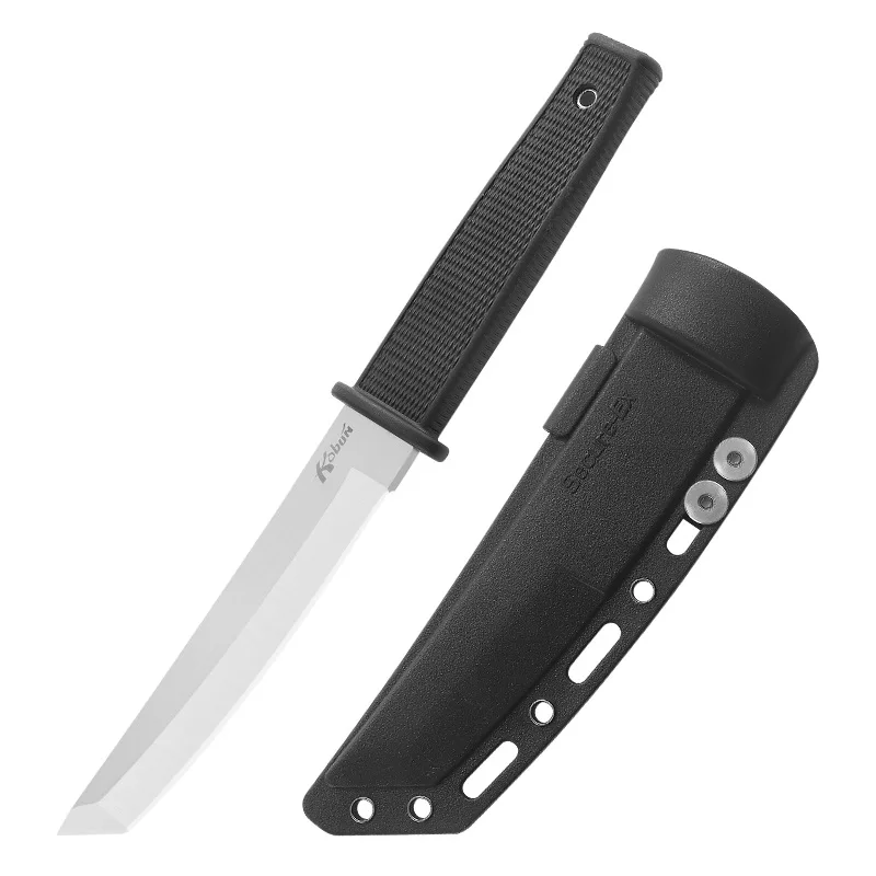 Coltello a lama fissa di alta qualità Kydex guaina manico in ABS 440 lama caccia esercito coltelli tattici sopravvivenza pesca in bianco e nero