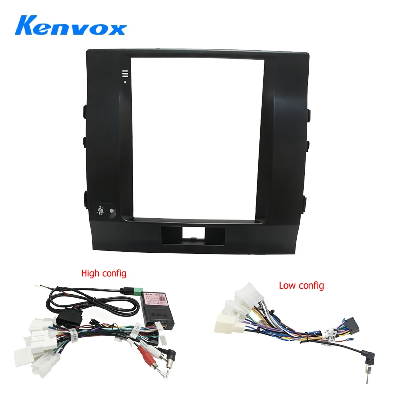 

9,7-дюймовый автомобильный радиоприемник Tesla с вертикальным экраном для Toyota 2007-2009, комплект приборной панели Land Cruise Stereo, установка жгута проводов панели