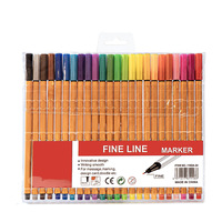 6-24Pcs Colorful Fine Liner Marker Drawing Painting Sketch Manga Micron Fineliner Pen School Office Stationery Art Supplies
