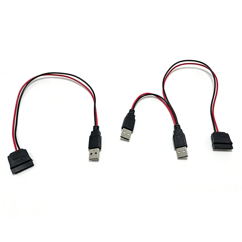 USB Male to 15Pin SATA Female Adapter Power Cable Cord 18AWG 30cm for Laptop 2.5 Hard Drive HDD SSD ﻿
