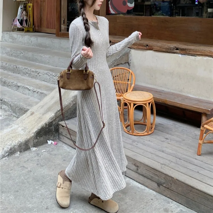 Emagrecimento linha a malha dr feminino chique outono inverno longo sve simples sle versão coreana ci comute amigável dr
