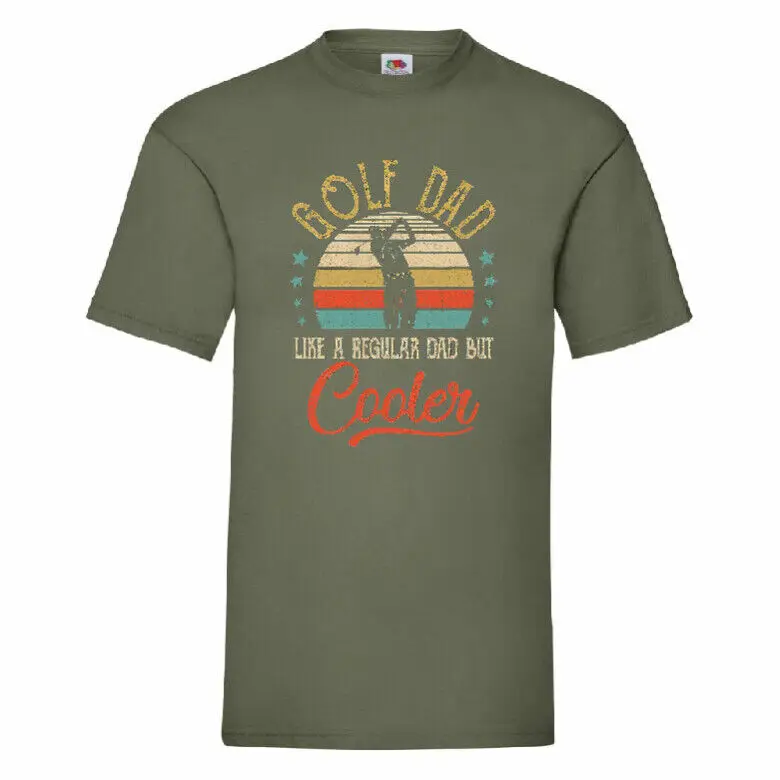 Dad Like A Regular Dad But Cooler   Tees High Quality 100%Cotton Short Sleeve