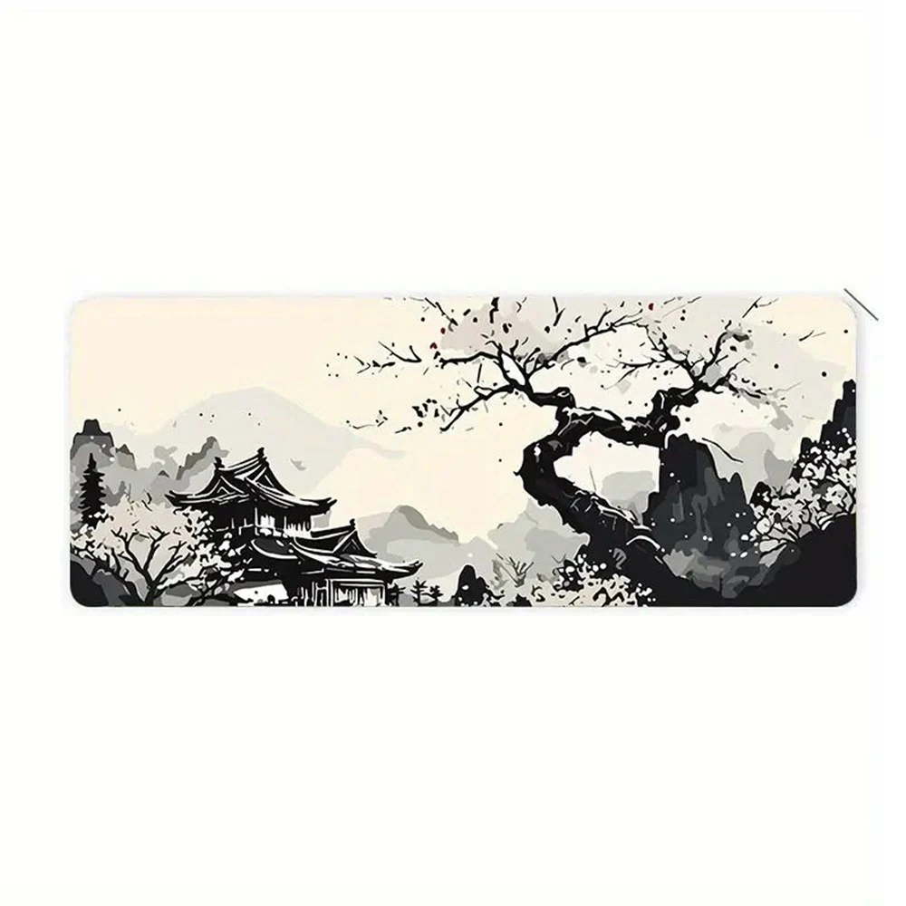 

Mountain Scenery Game Mouse Pad Non-slip Rubber Base Cloth Smooth Laptop Desk Pad Suitable for Gaming Office Game Peripherals