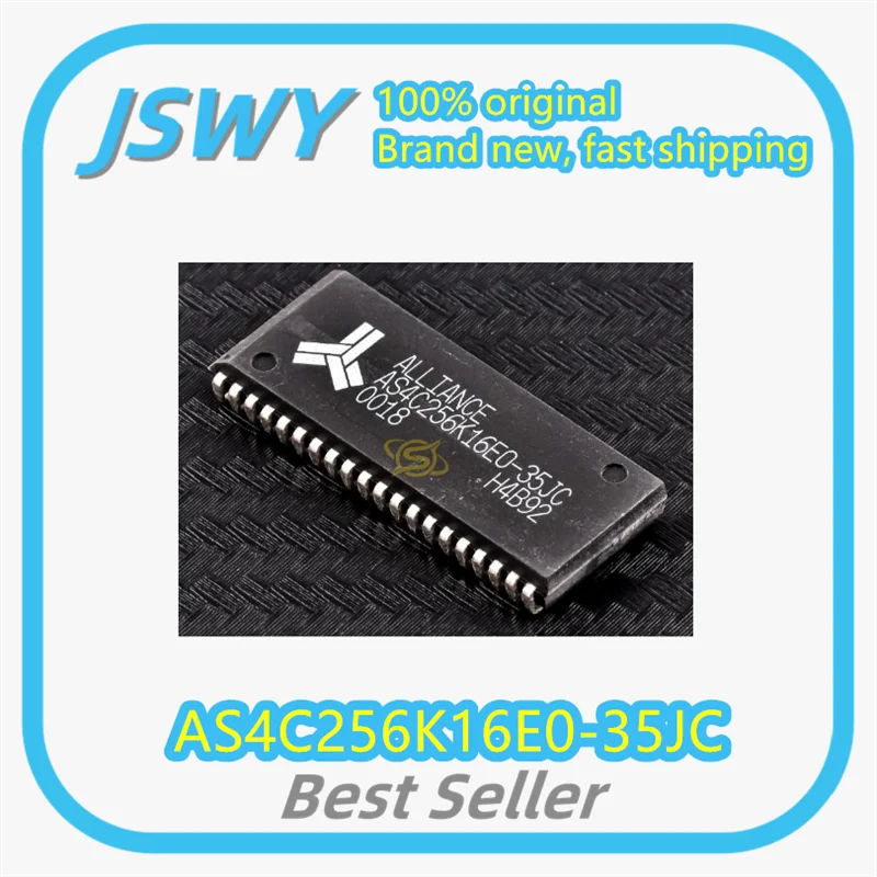 (3/30 Pcs) AS4C256K16E0-35JC SOJ-40 Integrated Circuit IC 256K X 16 Bits Static RAM for Electronics Genuine in Stock