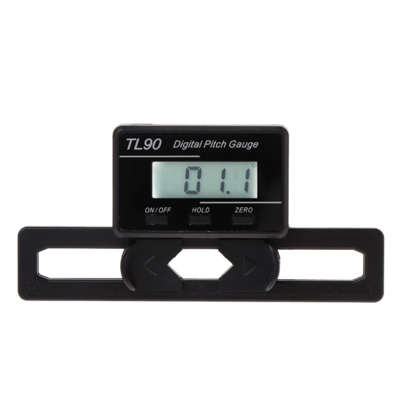 TL90 LCD Display Digital Pitch Gauge Screw Pitch Gauge with Gyro Sensor for RC plane Helicopter ST250-800 Size