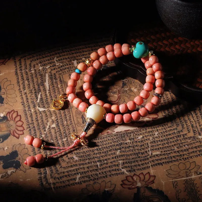 Shunbai Moon Bodhi , Approximately 108 Beads, Suitable Both Men And Women, Can Be Worn As A Bracelet Or Necklac