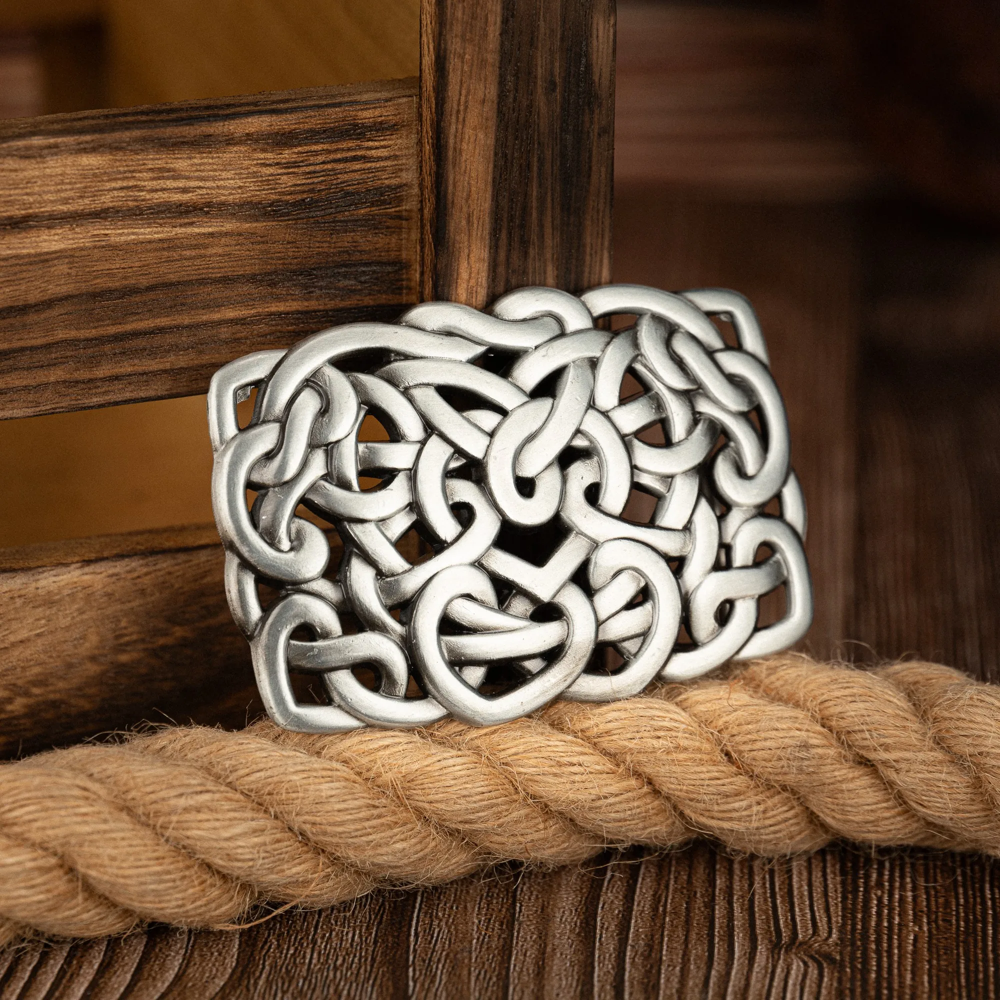 1 Disorganized Line Buckle, Retro Fashion Western Men's Novelty Belt Buckle, Viking Style Can Be Matched With Any Style Belt, Se