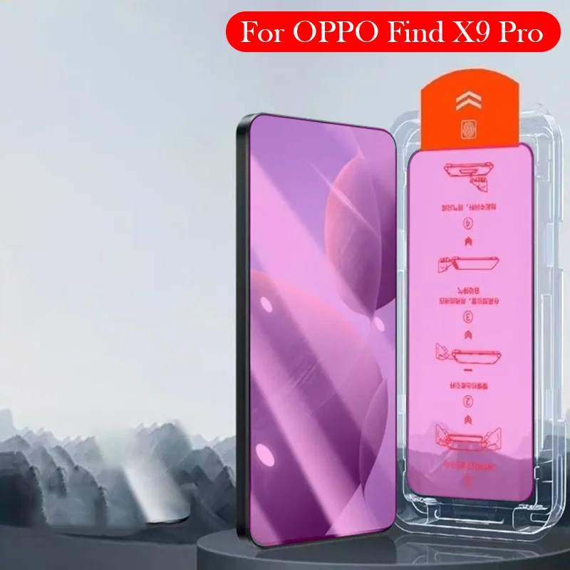 

2PC Anti Blue Ligh Tempered Glass For OPPO Find X9 Pro Dust-free Installation Film Screen Protector for OPPO Find X9 PRO