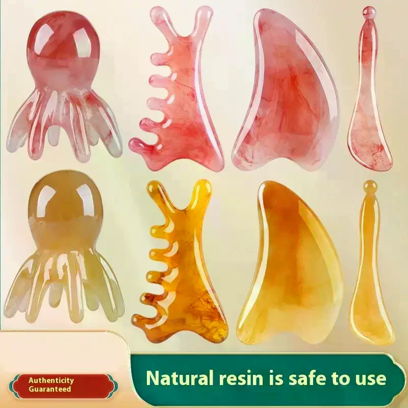 

4 в 1, массажная расческа с меридианом для кожи головы — смоляный инструмент для массажа головы, лица, носа, разблокировка меридианов, релаксация, аксессуары для ухода за здоровьем