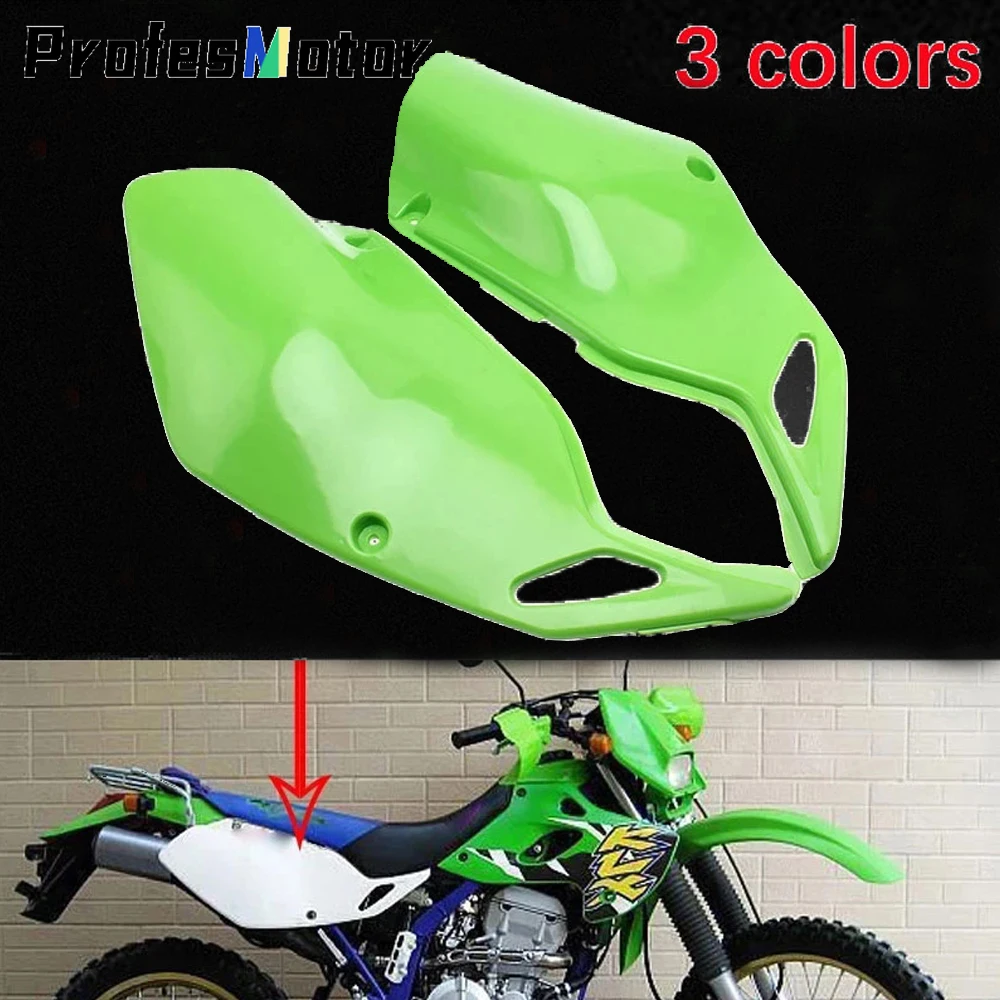 For Kawasaki KLX 250 300 Plastic Plate Enduro Motorcycle Fairing Front Rear Side Covers Guard Dirt Bike Motocross Accessories