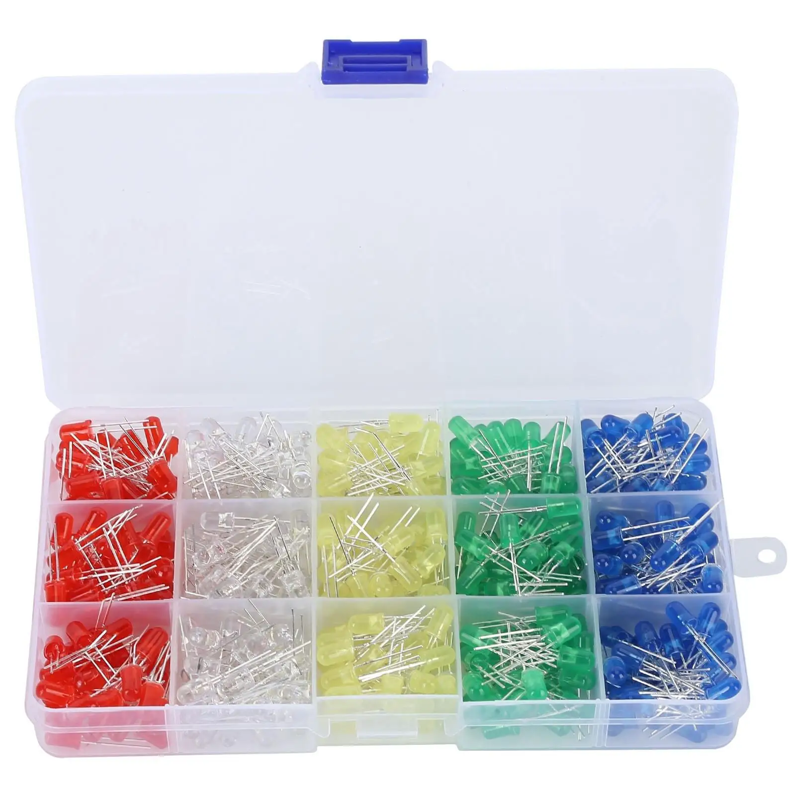 

500Pcs 5mm Colored LED Bulb Assortment Kit Electronic Component Indicator