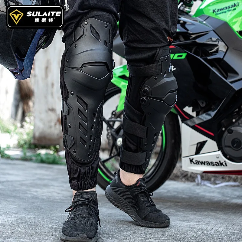 

PVC Shell Motorcycle Knee Pads Leg Guards Anti-Fall Racing Protective Gear Lightweight Flexible Outdoor Motocross Riding Armor