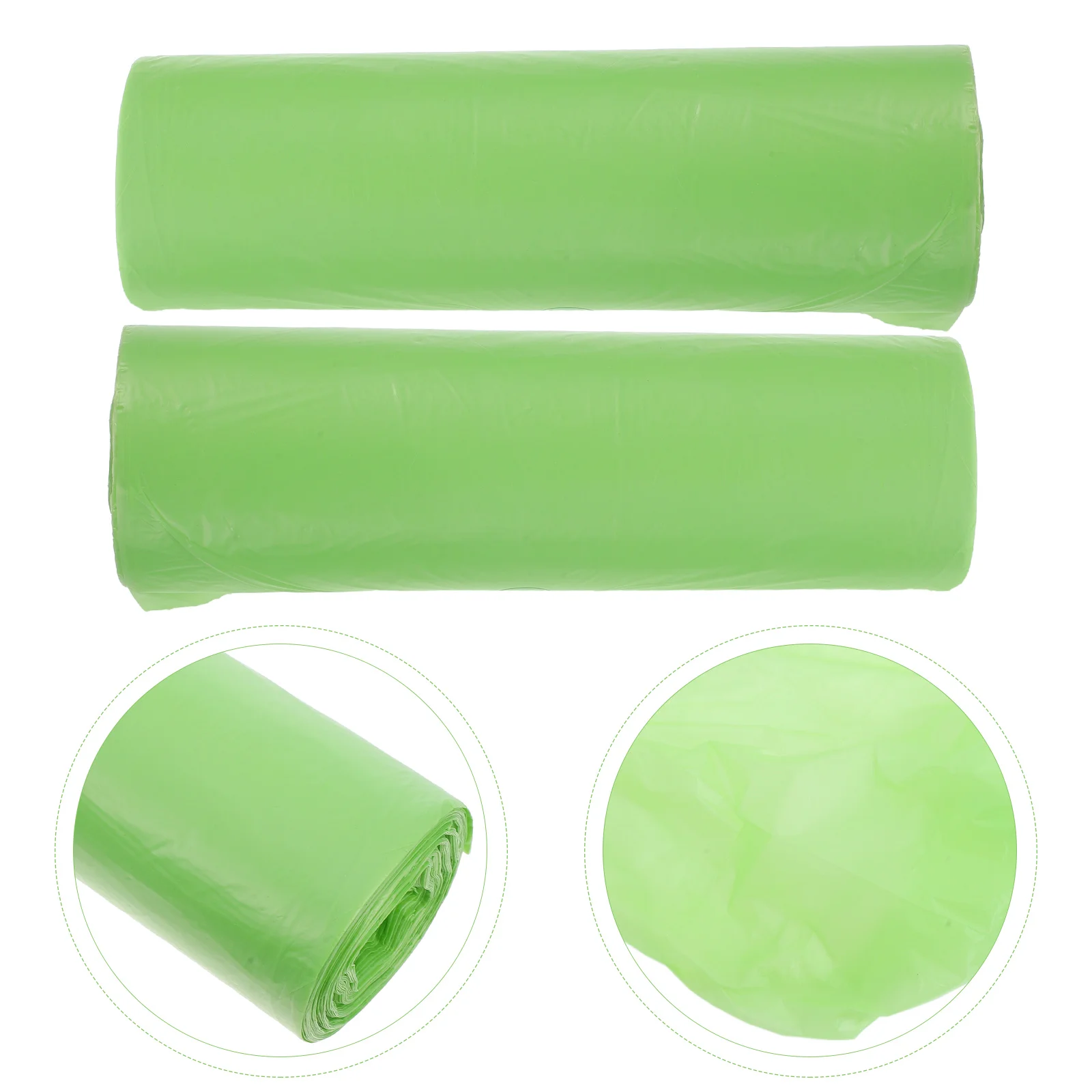 2 Rolls Biodegradable Garbage Bags Kitchen Trash Container Garden Leaves Leaf Storage Reusable Yard