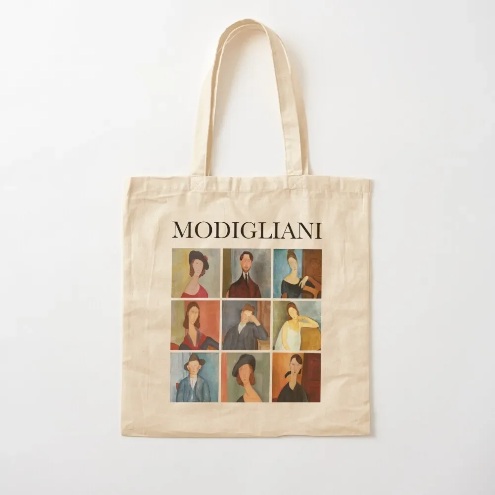 Modigliani - Collage Tote Bag Cloth bag tote bag screen Canvas shoulder Beach