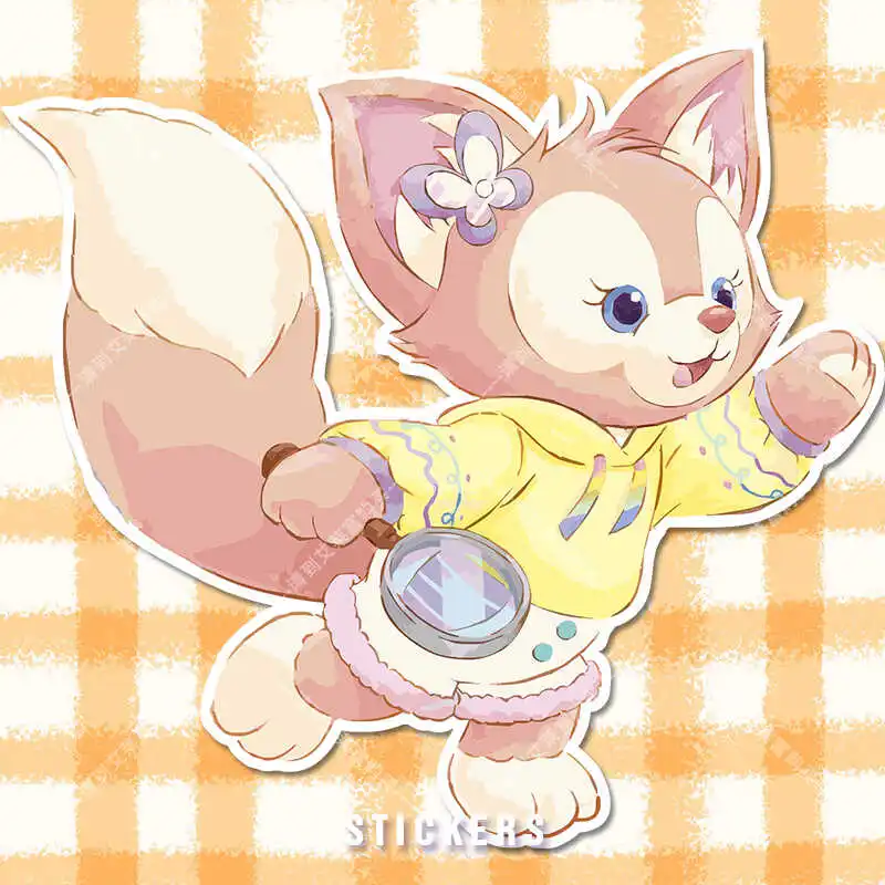 

Дисней мультфильм Даффи милый подарок на день рождения LinaBell, украшение маски от царапин автомобиля, наклейка для украшения автомобиля