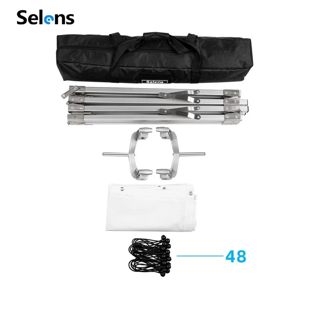 Selens Photography Soft Light Screen Foldable Flag Board Soft Light Canopy Ring Cosmetic Video Camera Photography Accessories