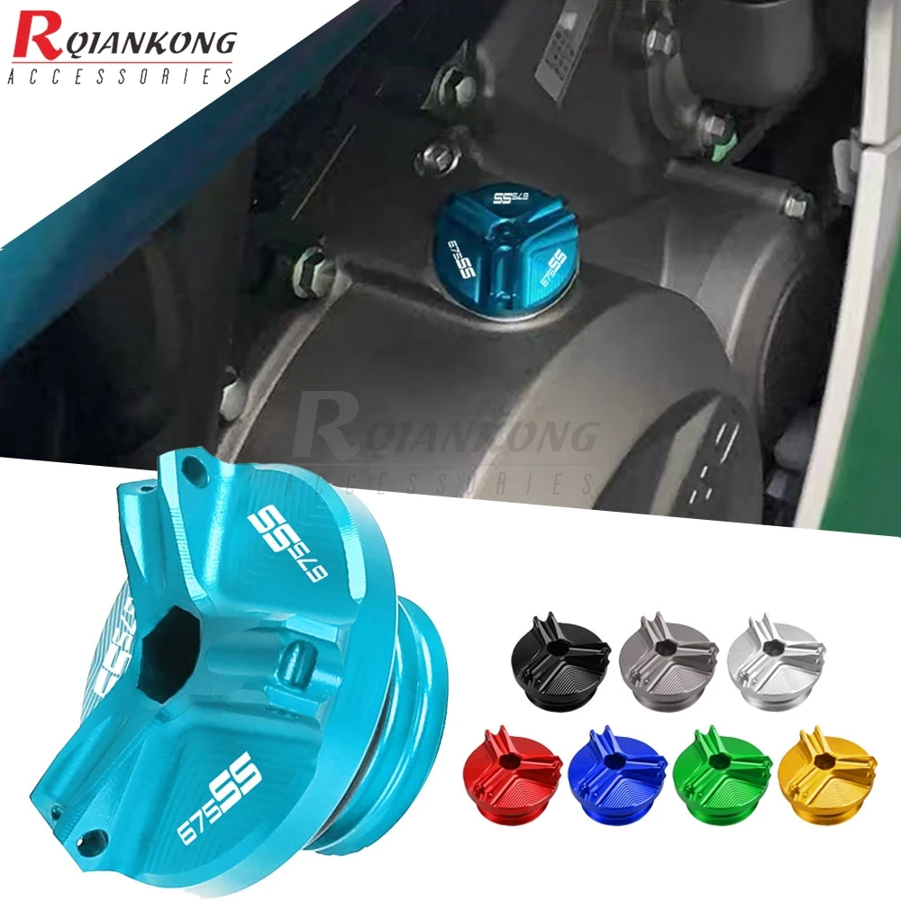 

M19*2.5 Motorcycle CNC Aluminum For CFMOTO 675SS 675 SS 675 SS675 675-SS 2024 2025 2026 Oil Filter Cup Engine Plug Covers Caps