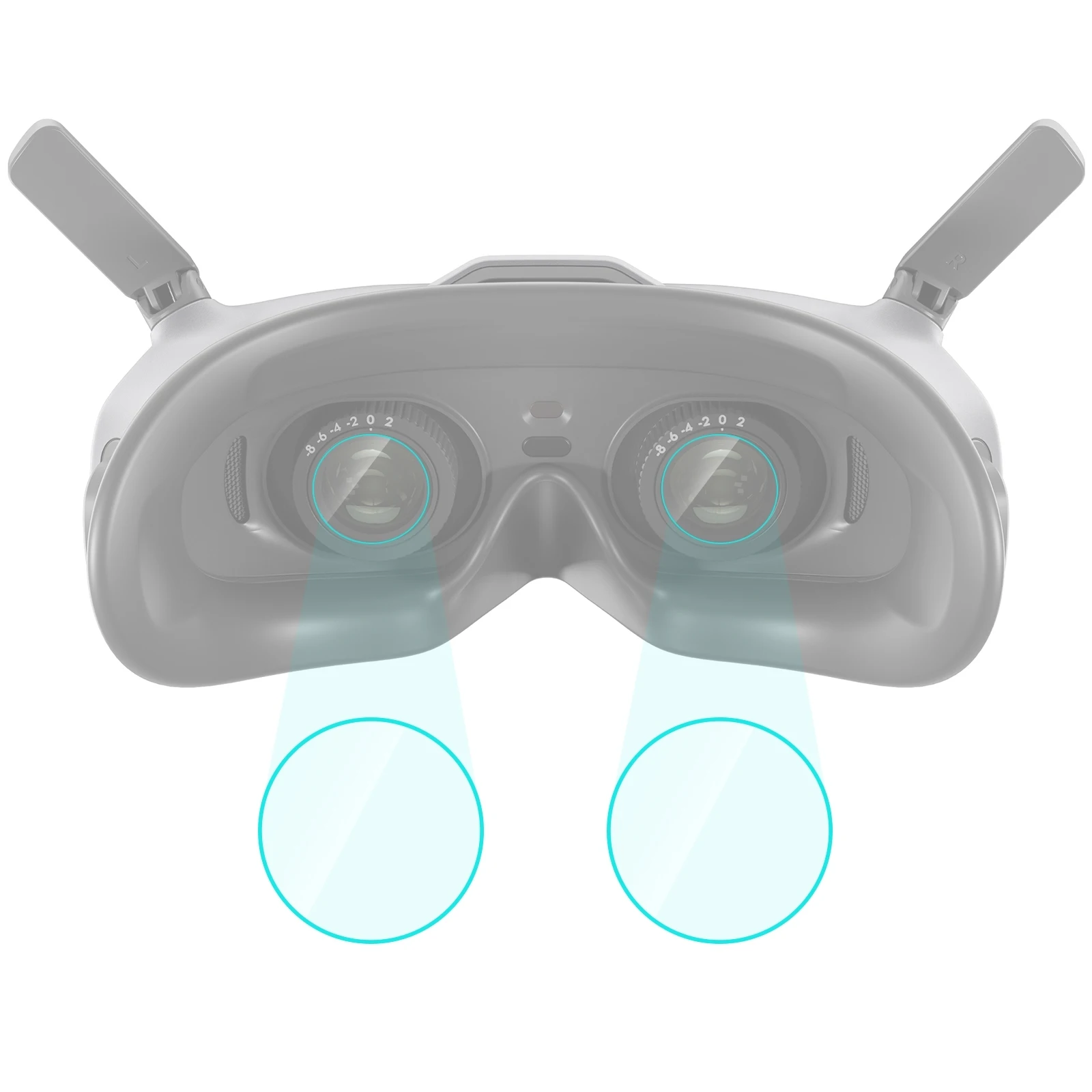 PULUZ 2pcs Tempered Glass Goggles Lens Film For DJI Goggles 2 Accessories