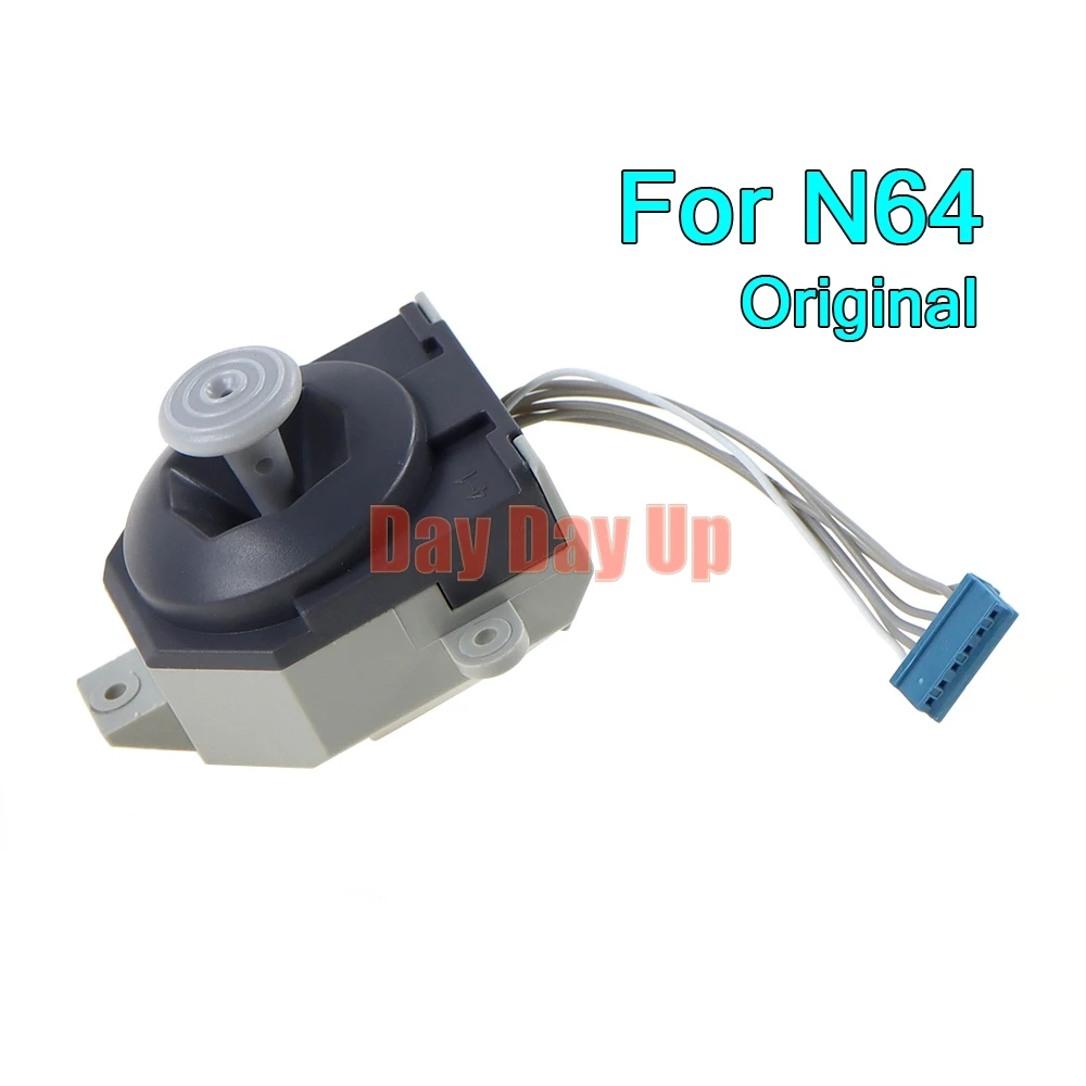 20 قطعة عصا تحكم ثلاثية الأبعاد تناظرية أصلية عالية الجودة لنينتندو 64 لوحدة تحكم سلكية N64