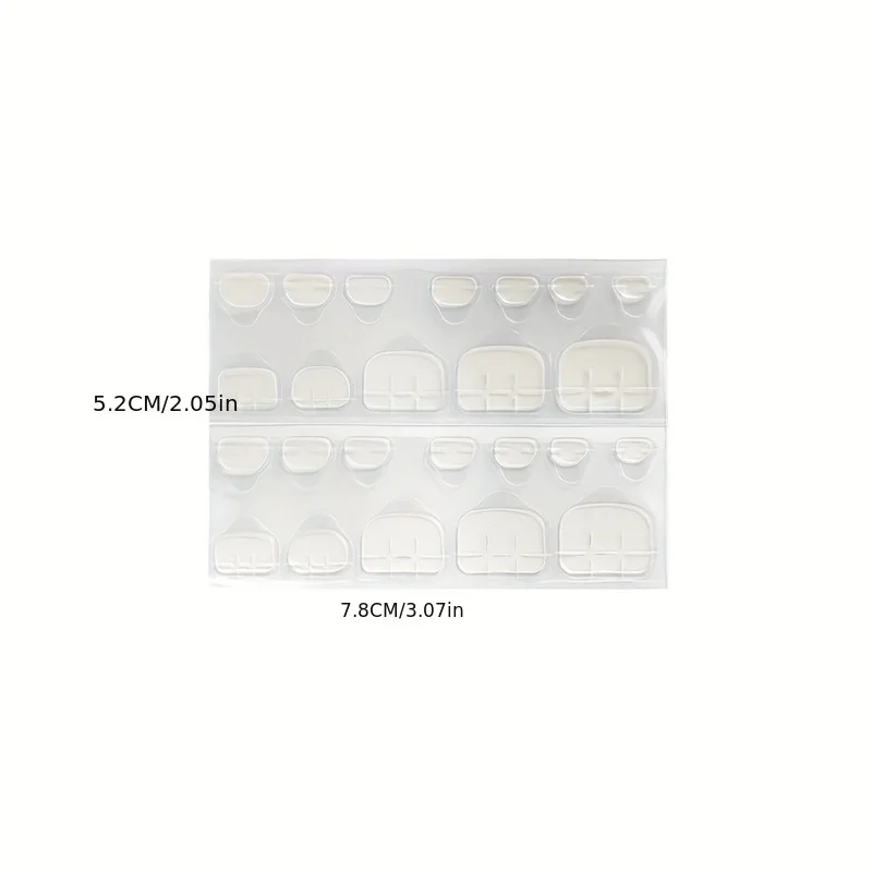 Manicure 5/10 Stukjes Voet Nagelgelei Lijm Dubbelzijdig Nep Nagellijm Verwijderbare Lijm Draagbare Manicure Jelly Lijm