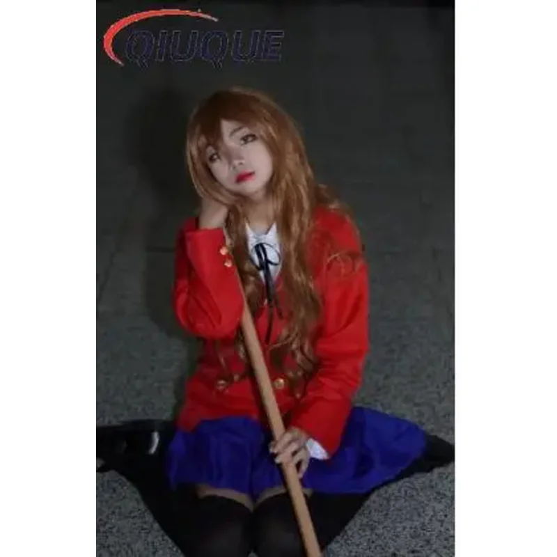 타이거 드래곤 토라도라 코스프레 타이가 아이사카 코스프레 코스튬 가발 교복 풀세트, 맞춤형 제작