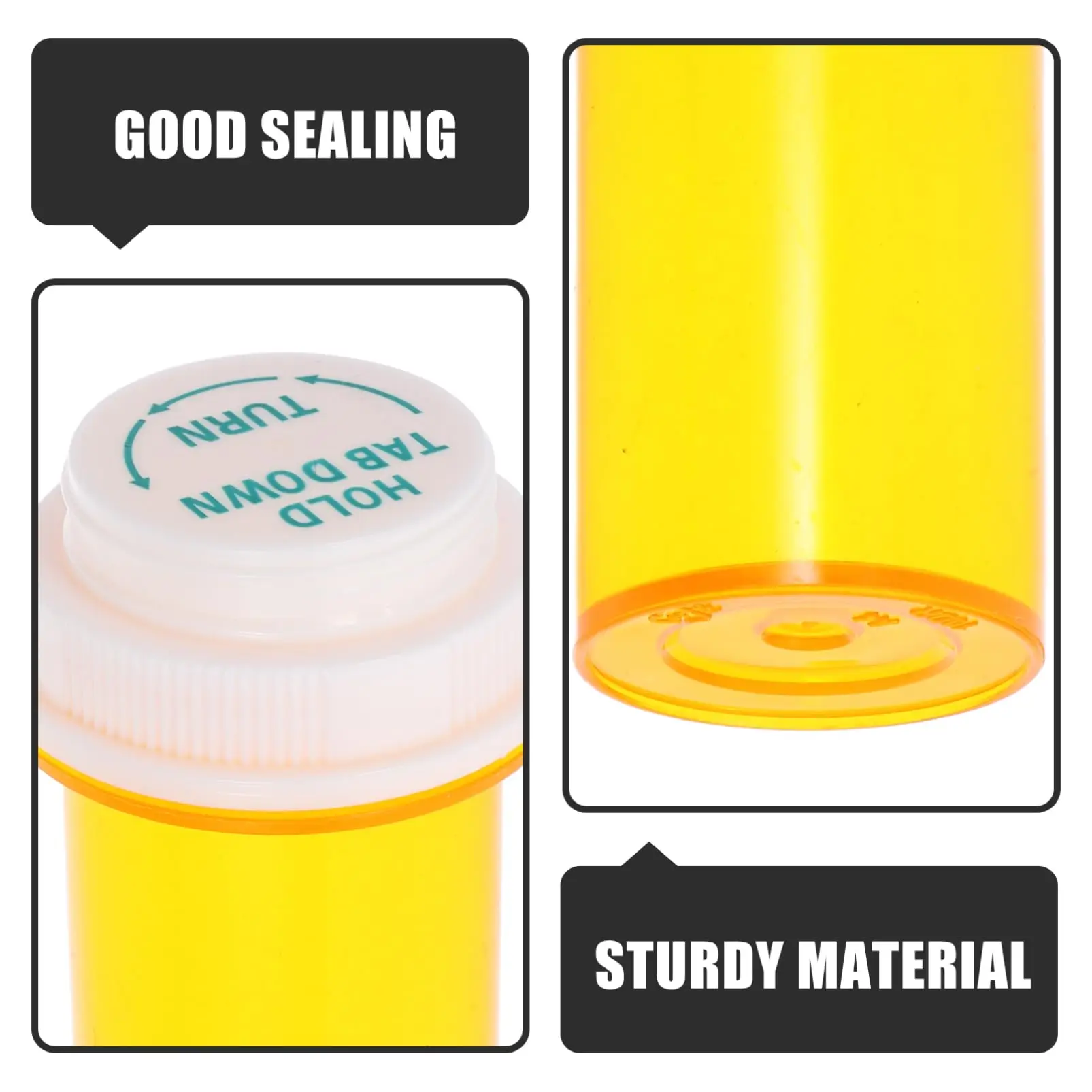 Puste plastikowe butelki na leki/tabletki 10-20Dr z zakrętkami zabezpieczającymi przed dziećmi, małe pojemniki na leki, podróżne fiolki na tabletki, organizer na tabletki