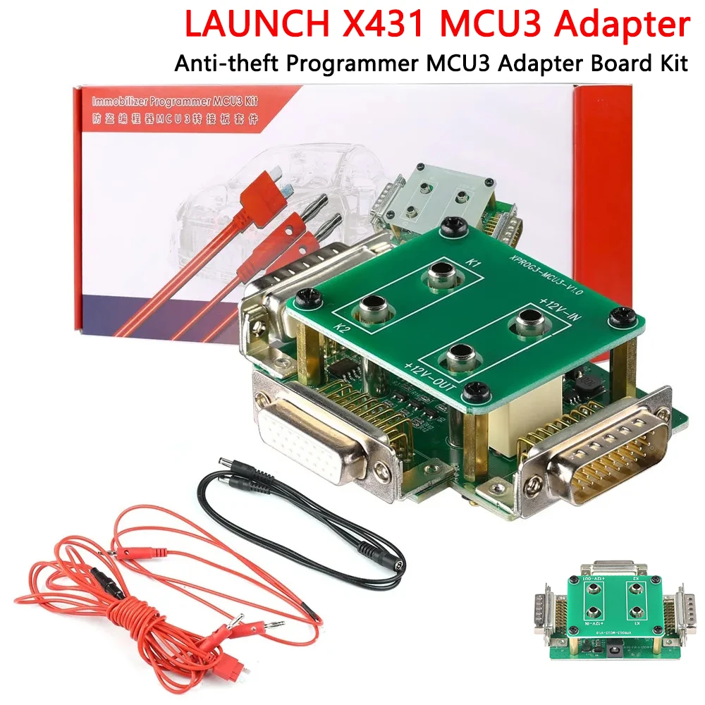 Launch X431 MCU3 Adapter Kit For X431 IMMO Elite Pro X-PROG 3 GIIl All Keys Lost ECU TCU Read Anti-theft Key Programmer Tools