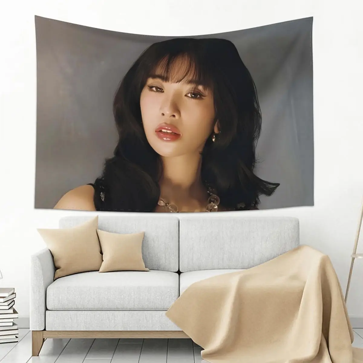 KATSEYE Member Sophia Tapestry Hanging Aesthetic Wall Tapestries Bedroom Background Cloth Decorative Blanket