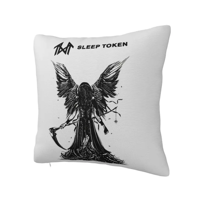 Custom Nordic Style Sleeping Rock Roll Throw Pillow Case Decoration Square Progressive Metal Cushion Cover Pillowcover