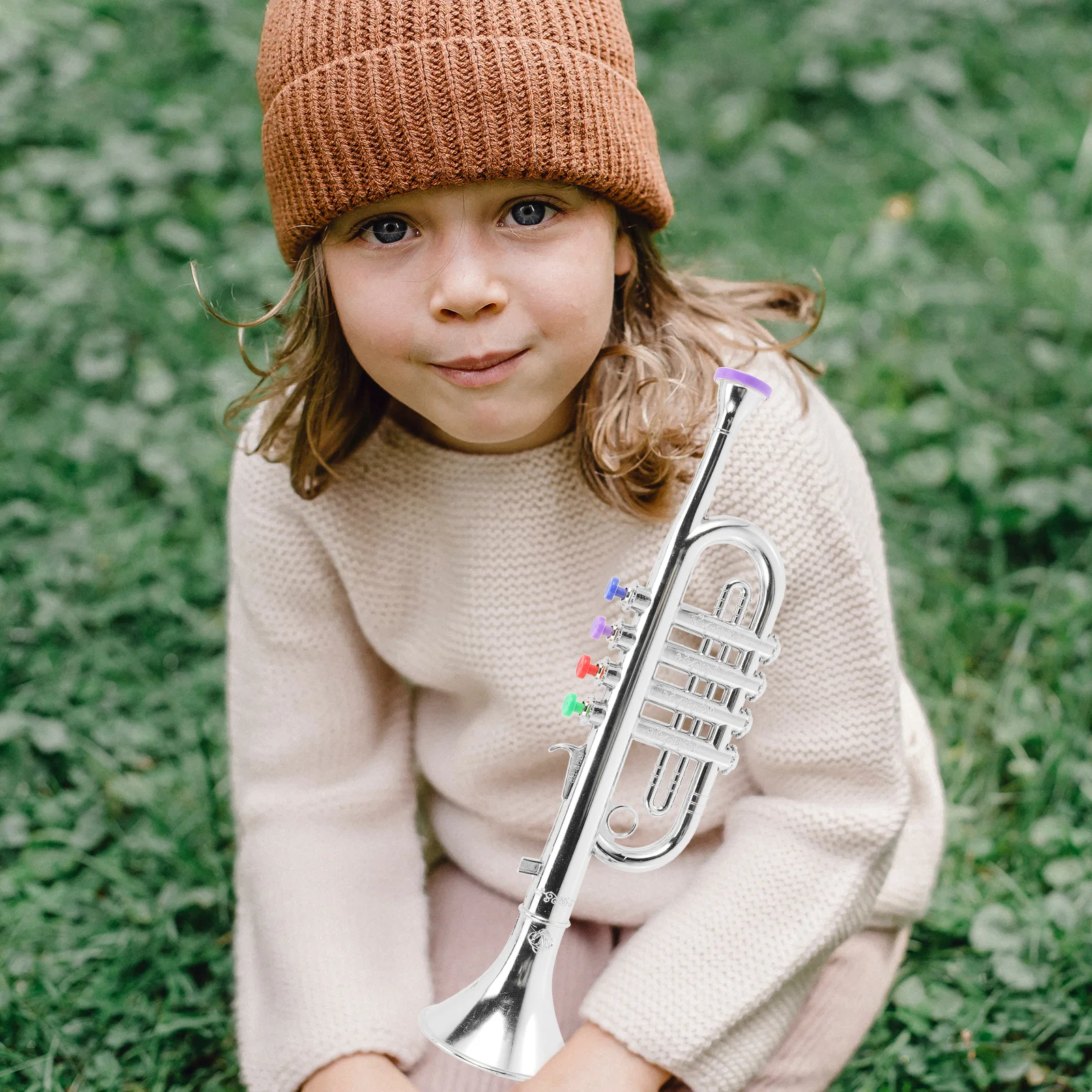 

Kids Simulation Trumpet Musical Instrument for Early Education Creative Sound Maker Training Baby Music Rhythm Discrimination