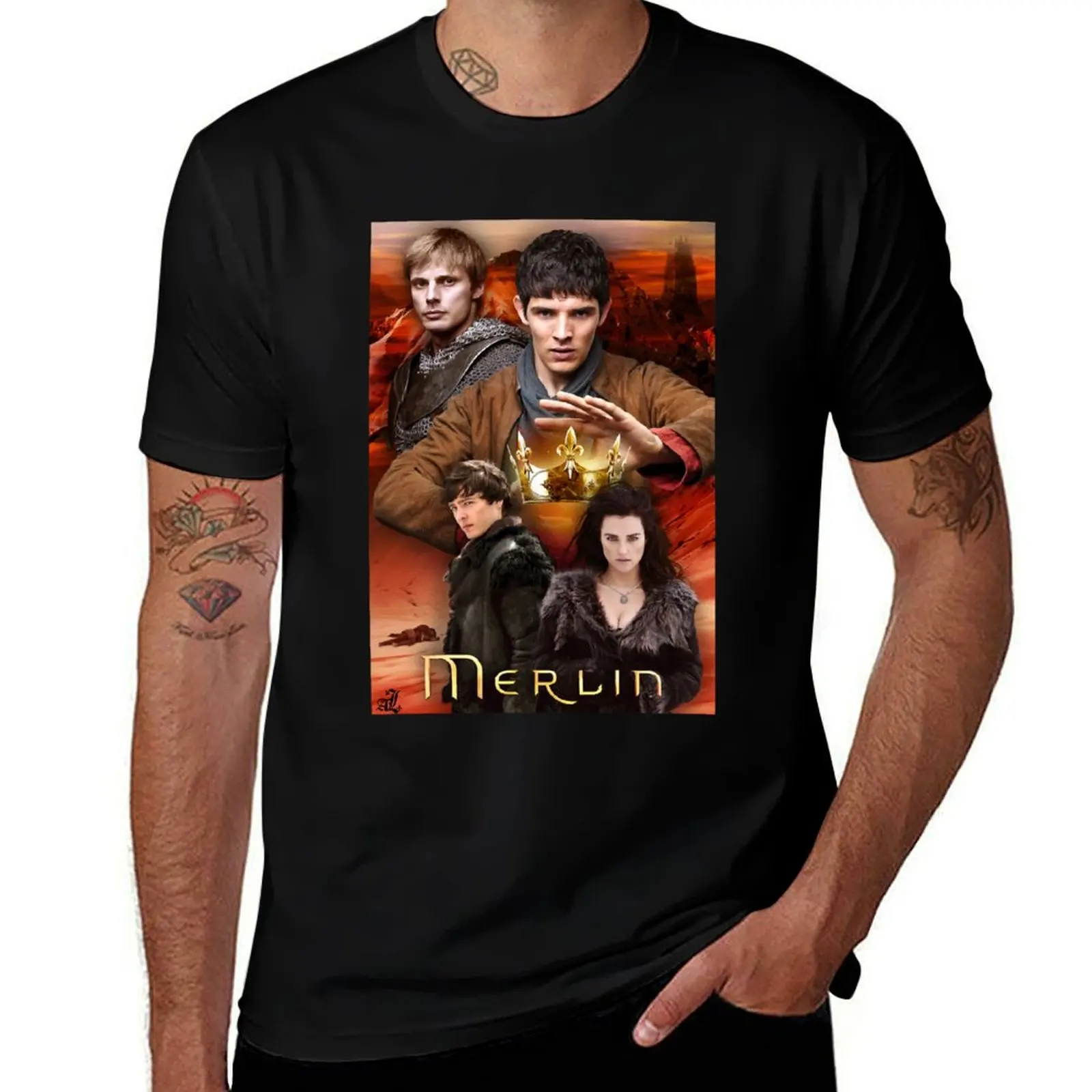 

Mens My Favorite Bbc Merlin Ways To Master T-Shirt Odor Resistant Short Sleeve Top