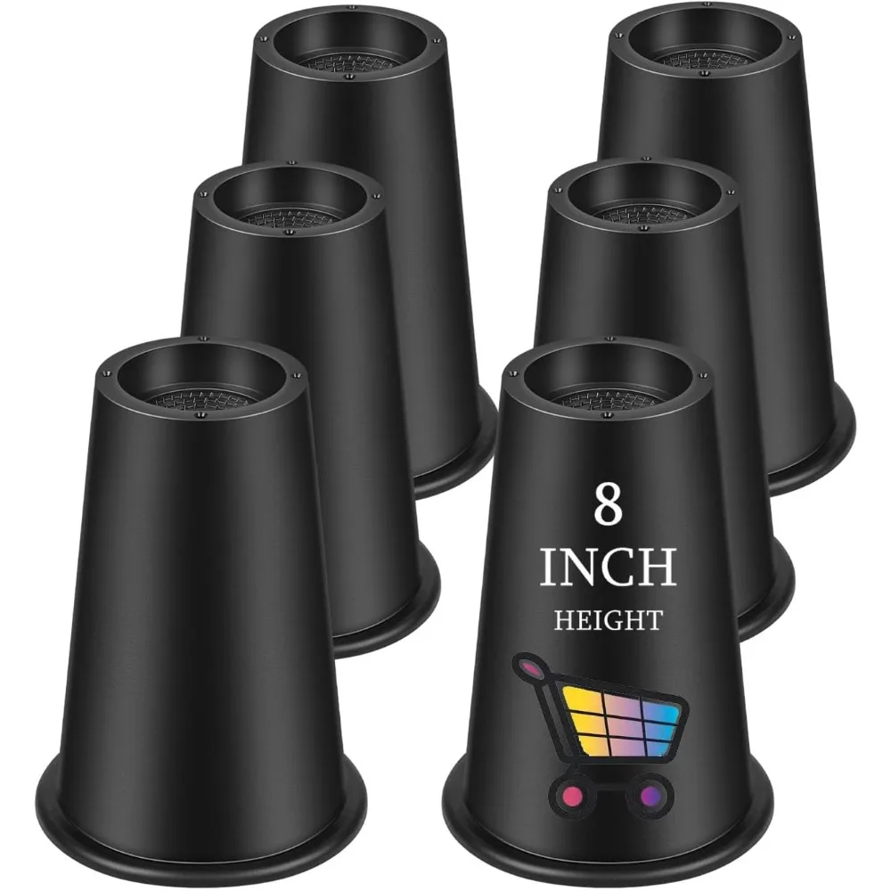 

Bed Risers 8 Inch, Heavy Duty Round Furniture Risers Lifts 14 12 8 Table, Desk Leg, Sofa, Couch, Adjustable Bed Frame