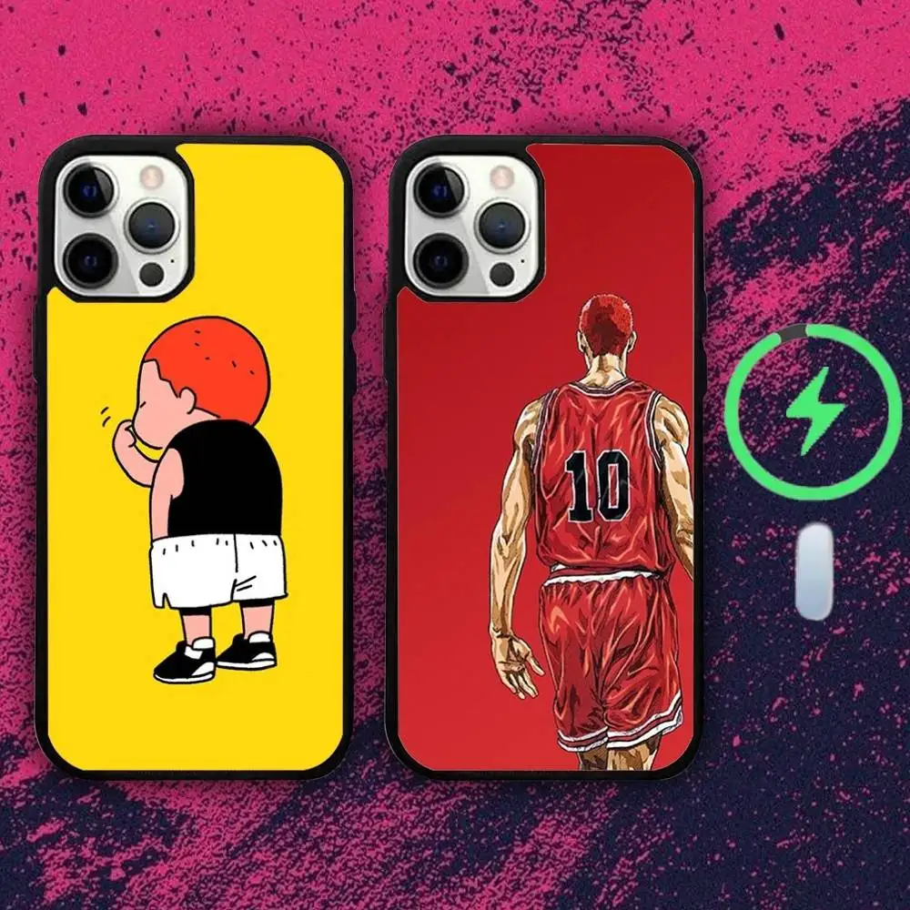 

S-Sakuragis Anime Hanamichis Phone Case For iPhone 16e,16,15,14,13,12,11,Plus,Pro,Max,Mini Magsafe Magnetic Wireless Charging